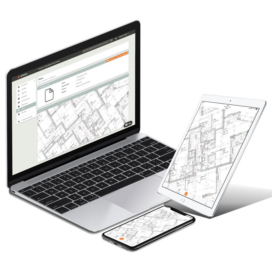 smino screenshot: Tasks marked on the layout