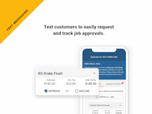 Tekmetric Software - Text customers to easily request and track job approvals.