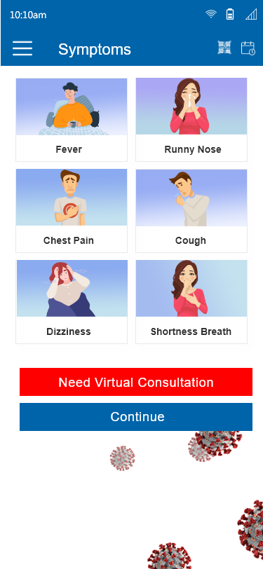 VCDoctor Lifecare Software - Symptoms
