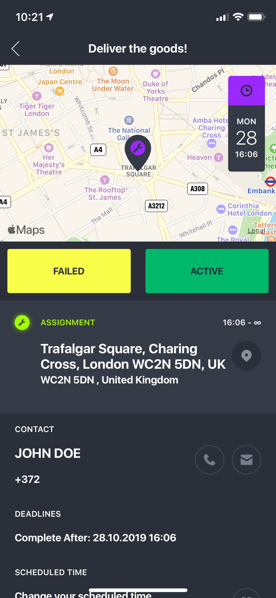 Provide your employees with relevant client and task information that they can view in their mobile app. Push notifications allow to inform clients about the upcoming delivery, arrival of the technician etc.