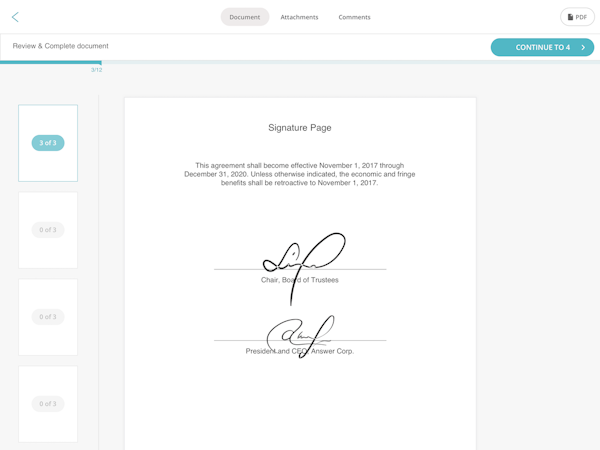 SignWell screenshot: Easy Document Signing
