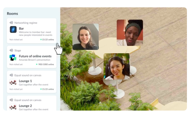 trember screenshot: trember rooms