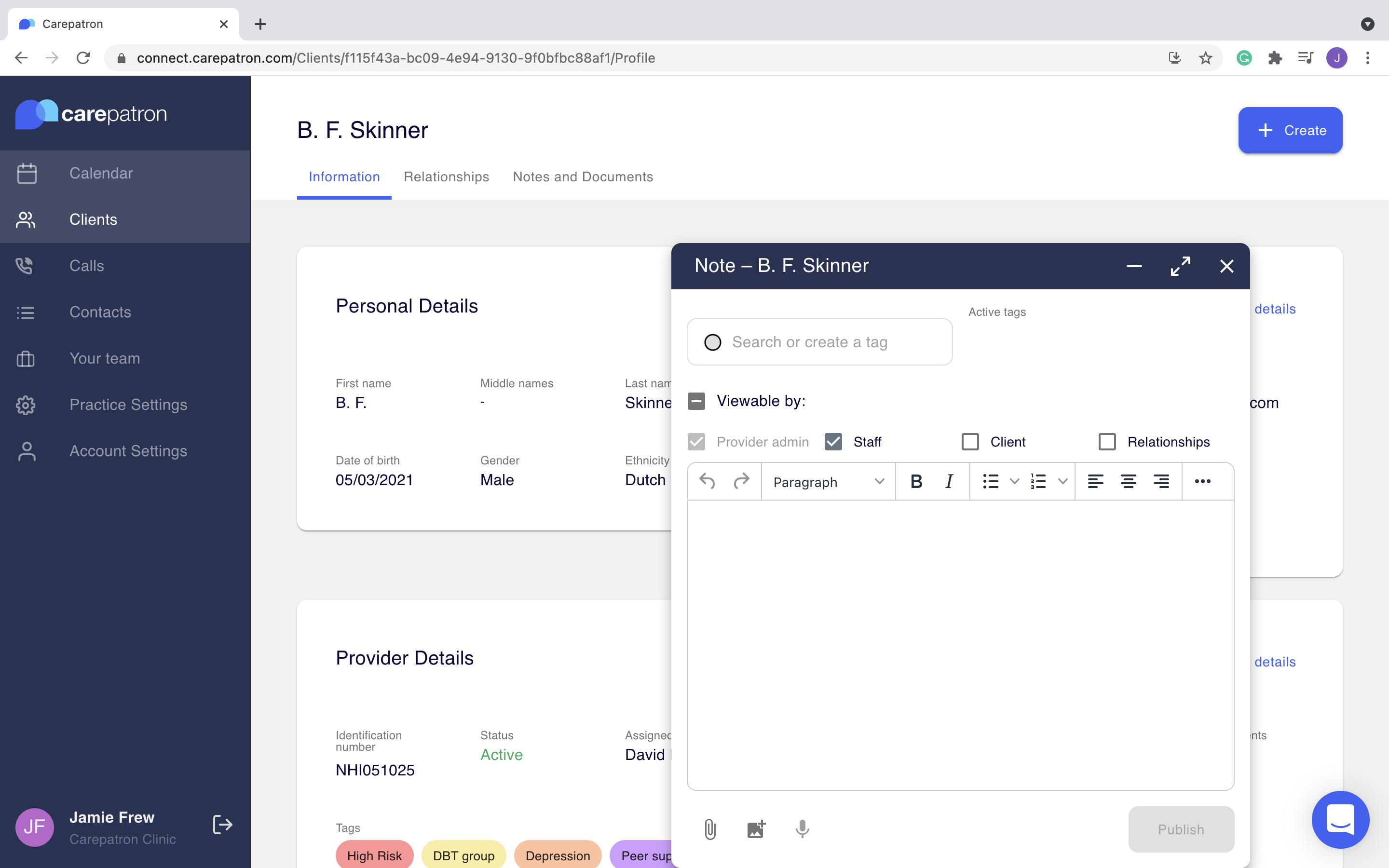 Carepatron Software - 3