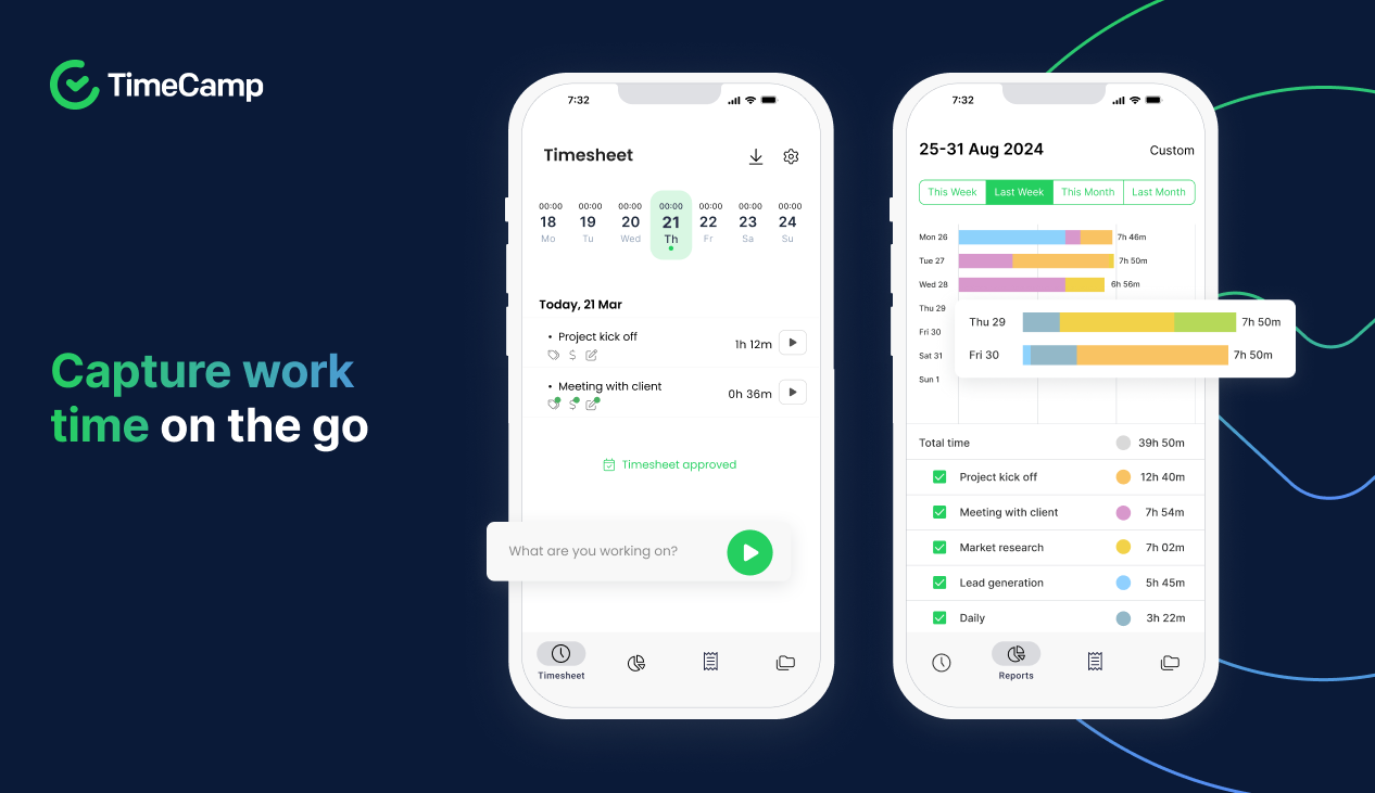 TimeCamp Software - Take TimeCamp with you wherever you are with a handy, high-performance mobile time tracking app.