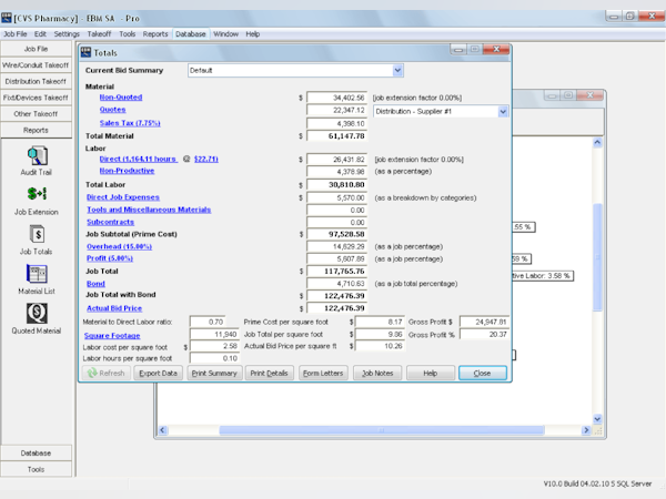 Electrical Bid Manager Software - 2