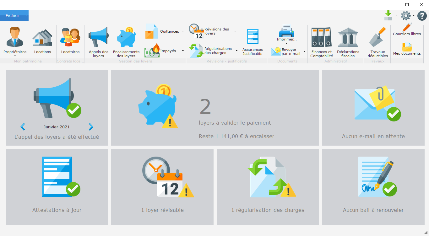 Rental Management v2024 Software - Emjysoft Gestion Locative v2024