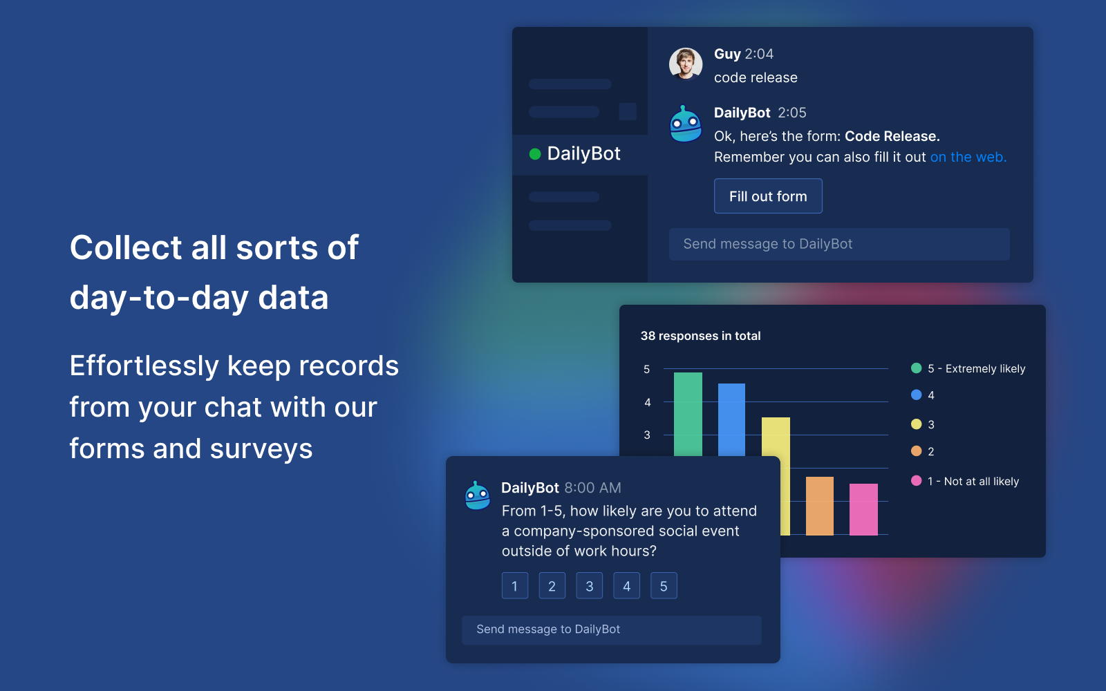 DailyBot Software - Collect all sorts of day-to-day data