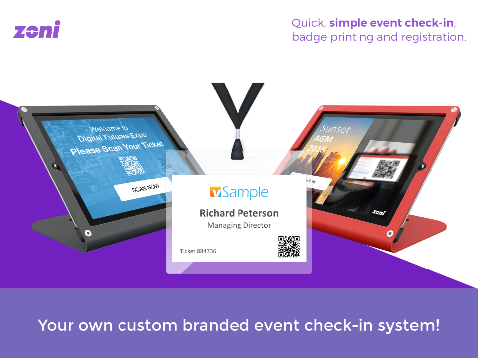 Your complete event check-in solution with Zoni for events