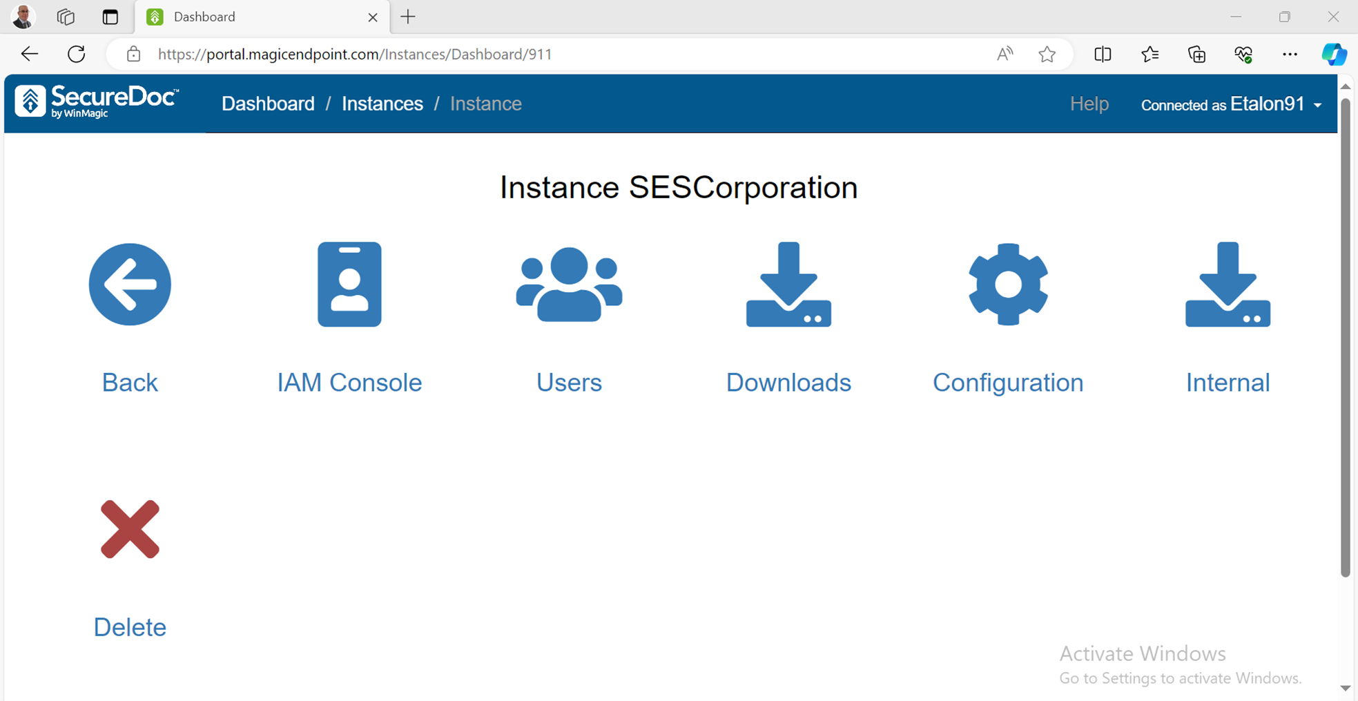 MagicEndpoint Software - MagicEndpoint instances