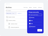 Precisely Software - Easily find all your contracts in the AI-assisted archive. Unlimited and secure storage for all of your contracts, with folder-level access control. Export easily with filters and metadata. Get automatic reminders for important contract milestones.