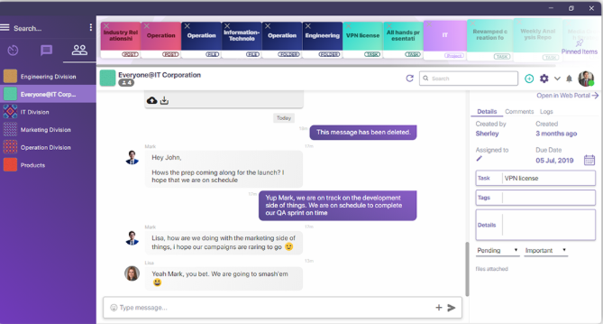 Jumppl team chat