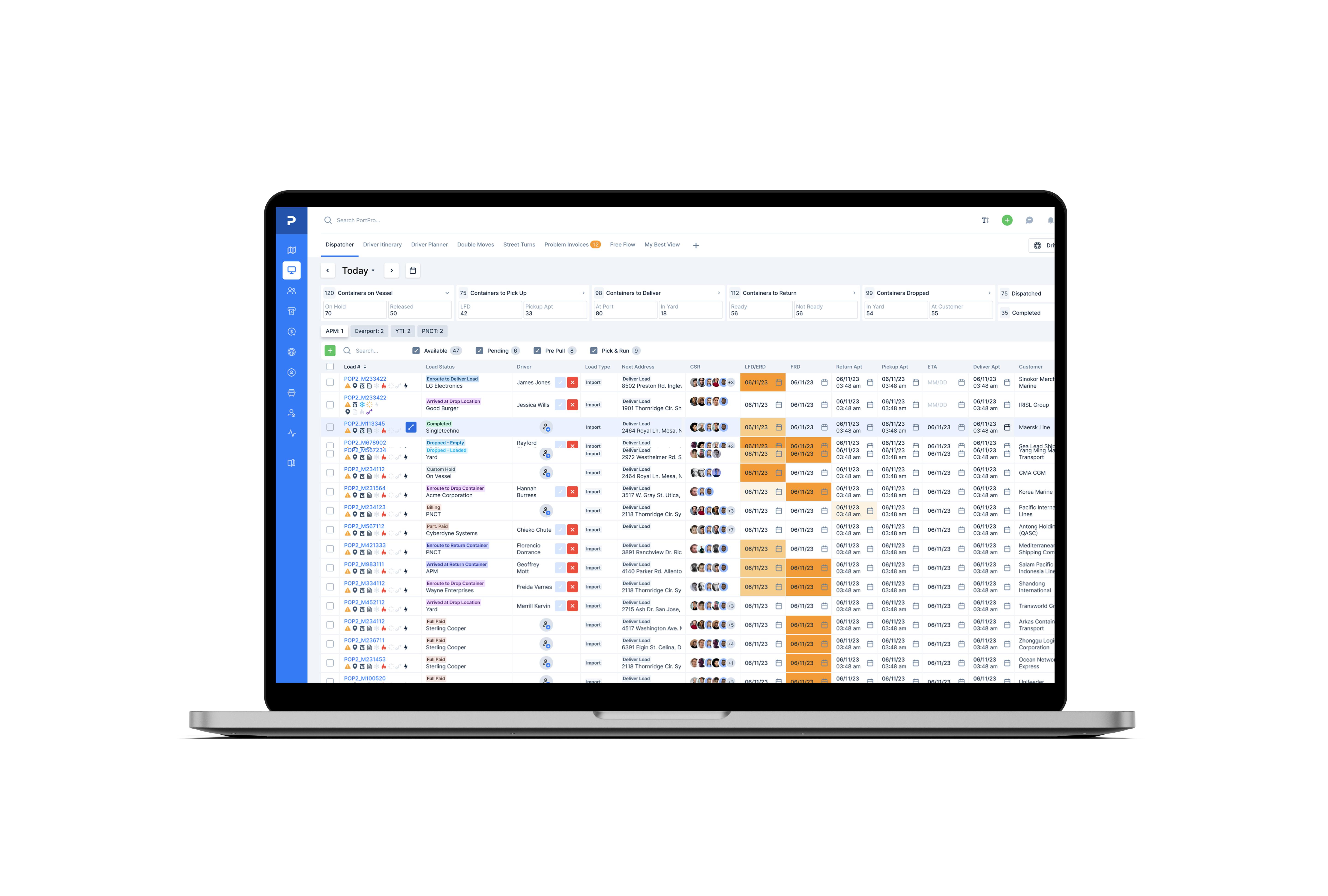 Dispatch Dashboard - Web-Based Operating System with customizable, easy-to-use dispatch board for dispatchers to better manage their loads!
