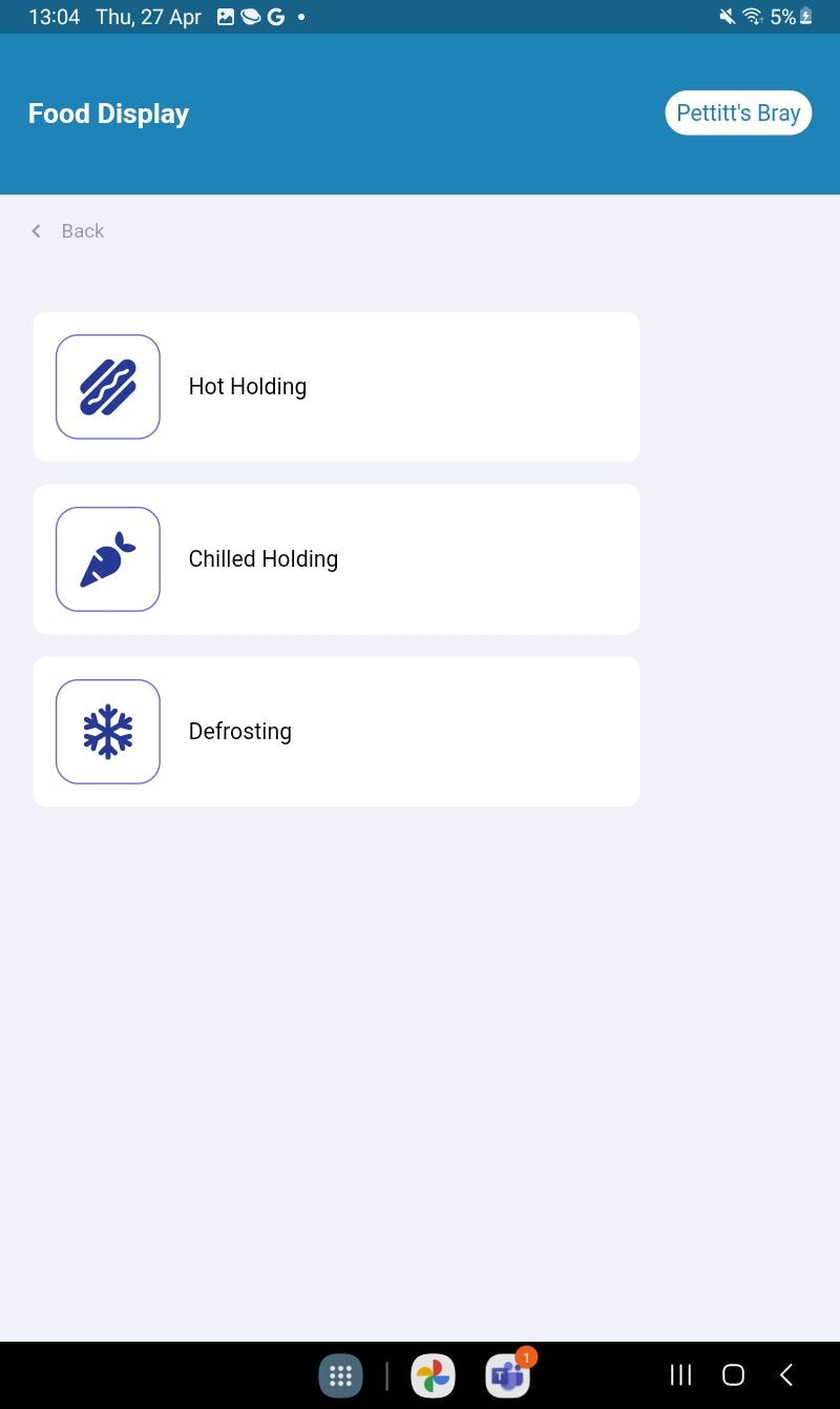 Food Guard Software - Food Display - Easy check in process. Select the process and check a variety of product into your Food Display ( Deli, Bakery, Fish Monger, Cafe etc )