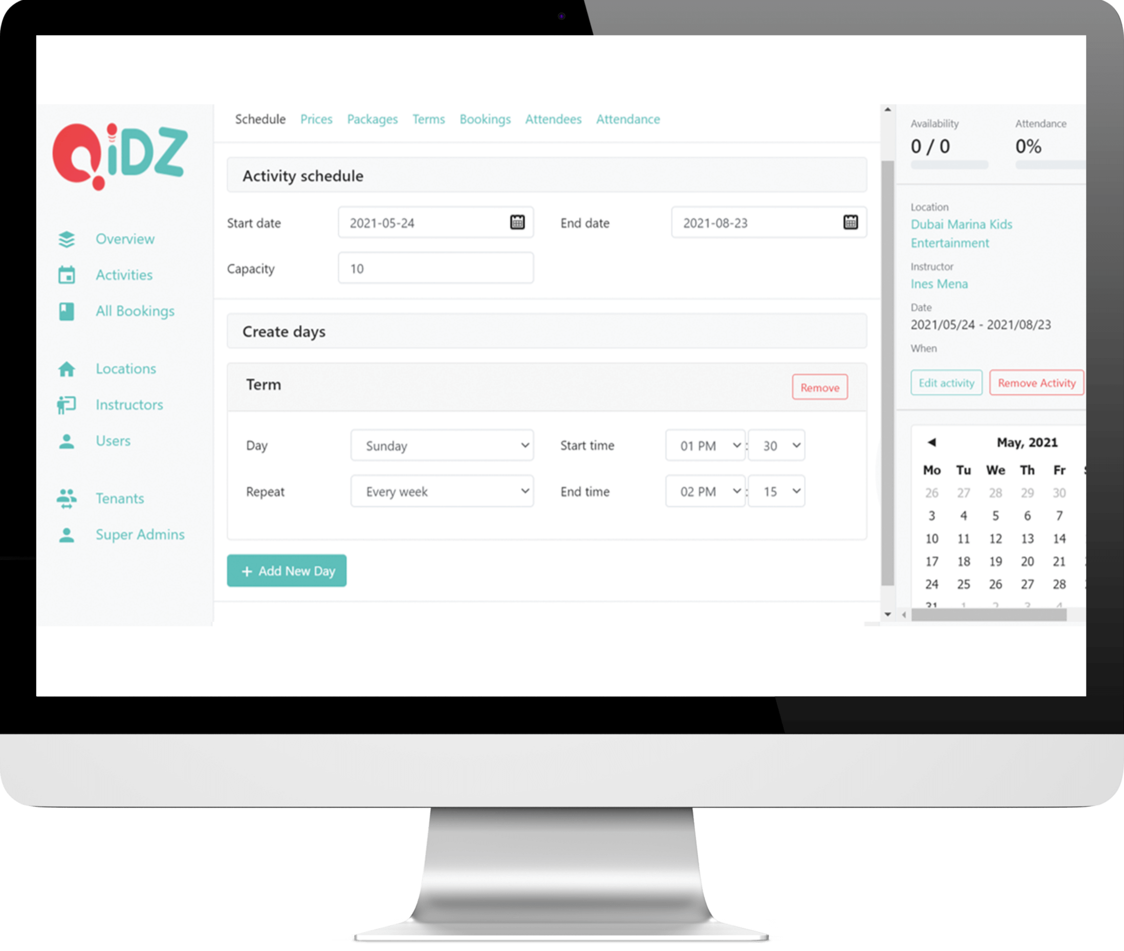 QiDZ Booking Platform Logiciel - 1