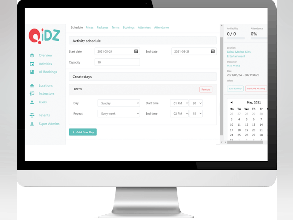 QiDZ Booking Platform Logiciel - 1