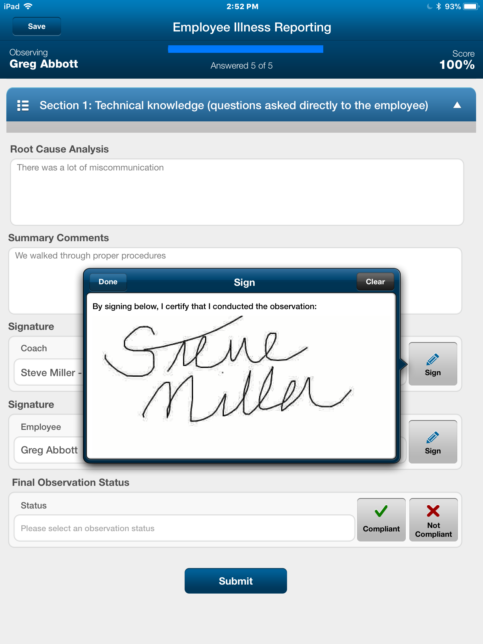 Intertek Alchemy coach screenshot