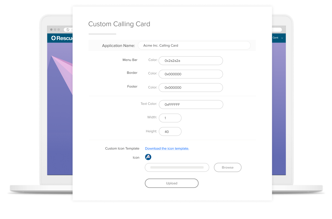 Brand customisation - personalise your customer support from your calling card and chat tool to the SDK and mobile support app experience.