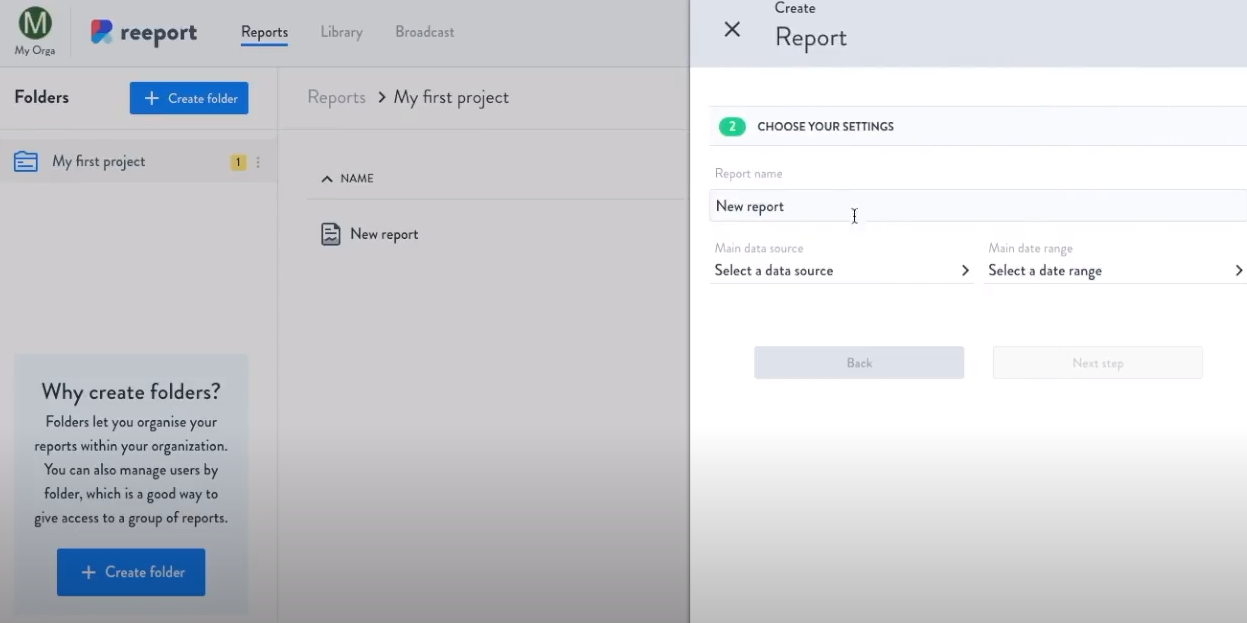 Reeport Software - Reeport report creation