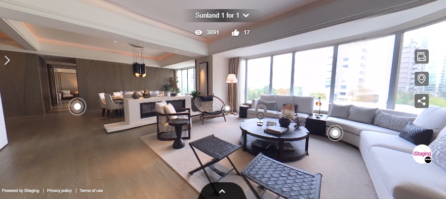 360° virtual tour of real estate property
