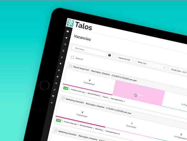 Talos ATS screenshot: Talos ATS