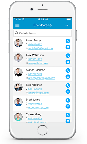 CEIPAL Workforce Software - Track employee details on mobile