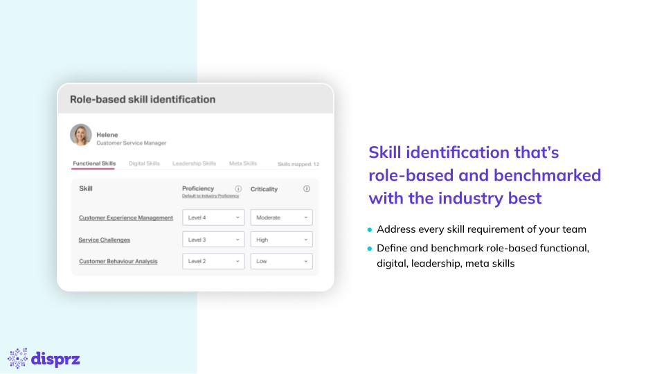 Role-based skills identification and upskilling recommendations