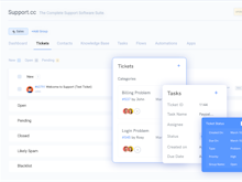 Support.cc Software - Ticket management software with extensive capabilities to assist your customers in resolving issues while saving your customer support team time and effort.