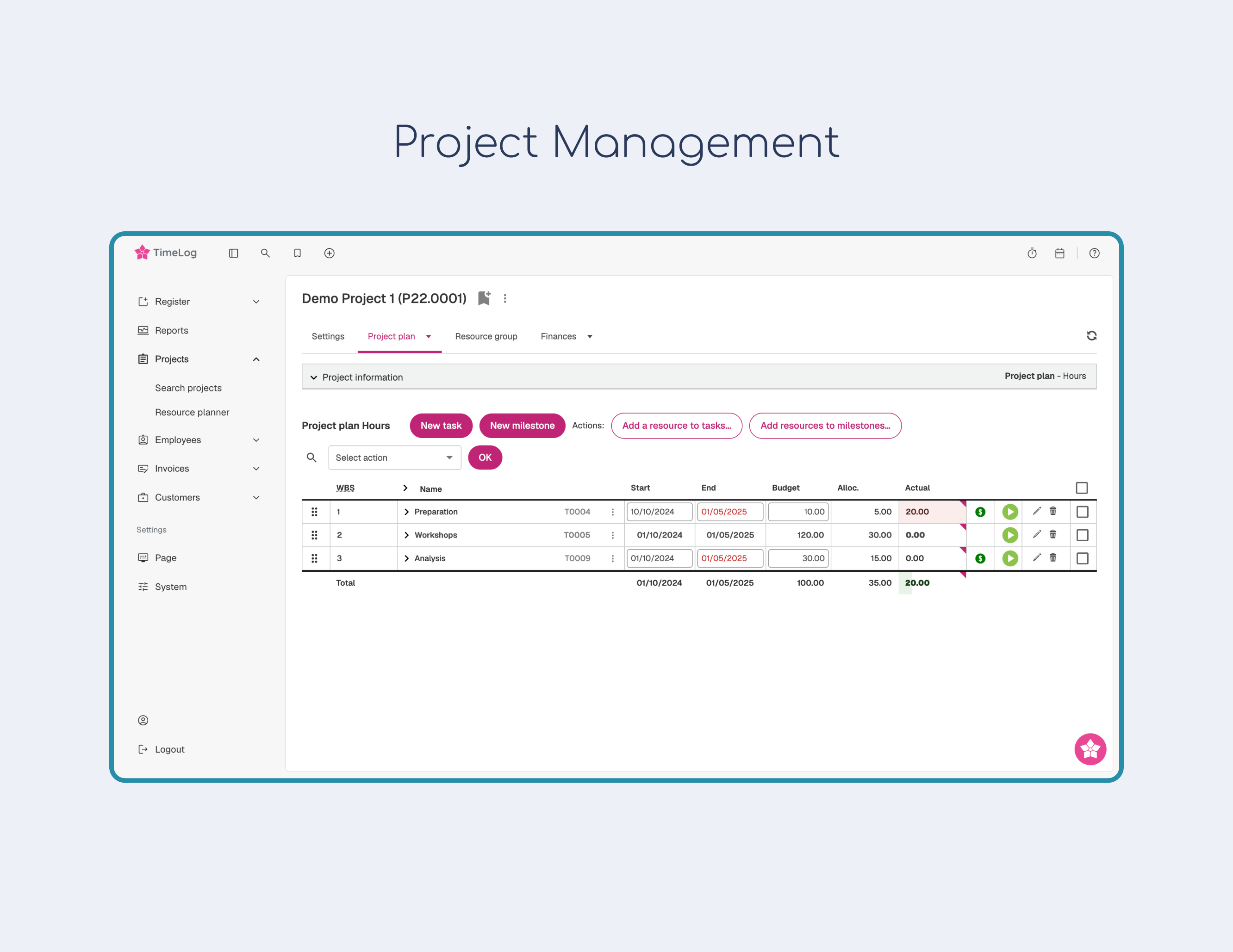 Software til TimeLog - 1