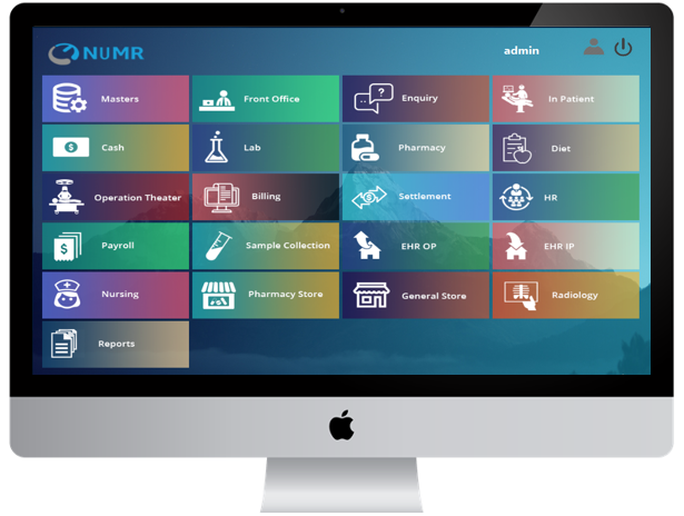 TiaMD NuMR screenshot: Hospital Management System