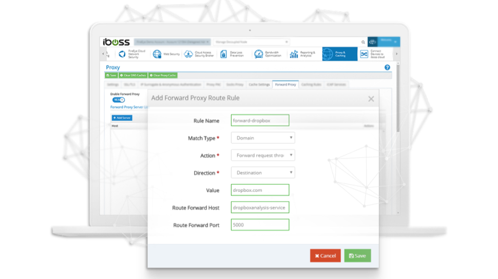 iboss Software - iboss proxy rules