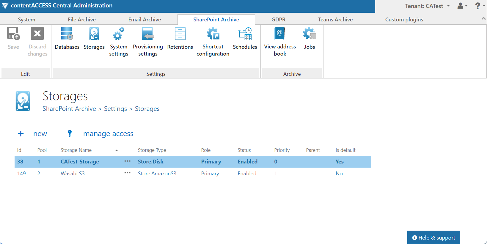 contentACCESS archive