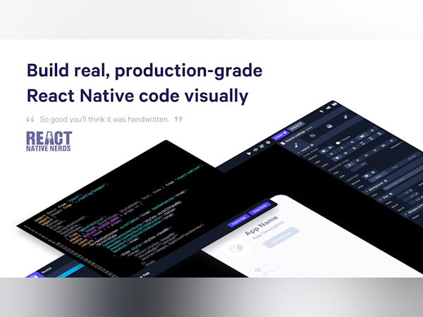 Draftbit Software - Build real, production-grade React Native code visually. "So good you'll think it was handwritten" - React Native Nerds podcast