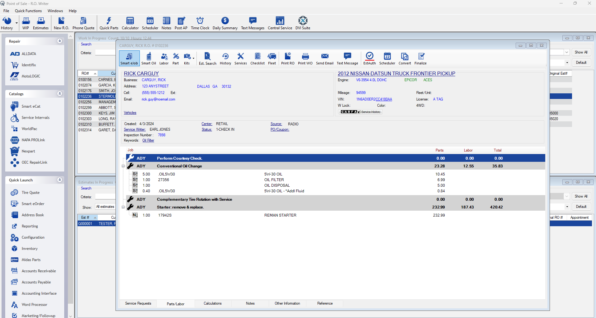 R.O.Writer Software - R.O. Writer | Repair Order