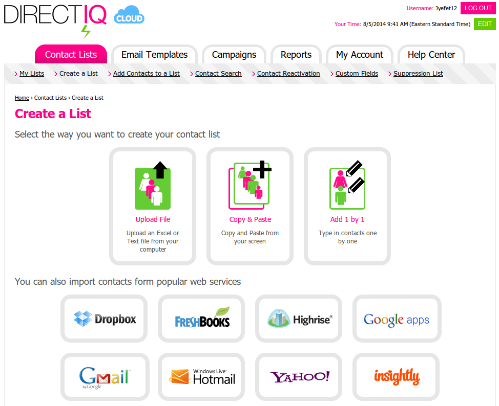Contact List Creation