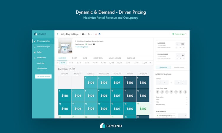 Beyond screenshot: Use dynamic, demand-driven pricing to maximize your short-term rental revenue and occupancy.