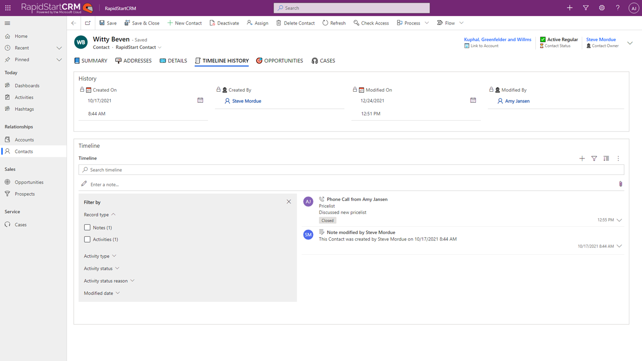 RapidStart CRM Software - 4