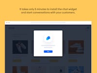 Tidio Software - It takes only 5 minutes to install the chat widget and start conversations with your customers