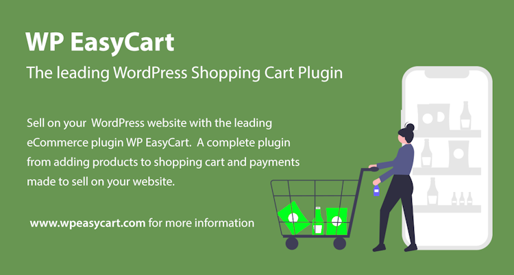 WP EasyCart screenshot: WP EasyCart can sell retail goods, downloads, subscriptions, memberships, donations, invoices and more all from inside WordPress as a world class shopping cart plugin.