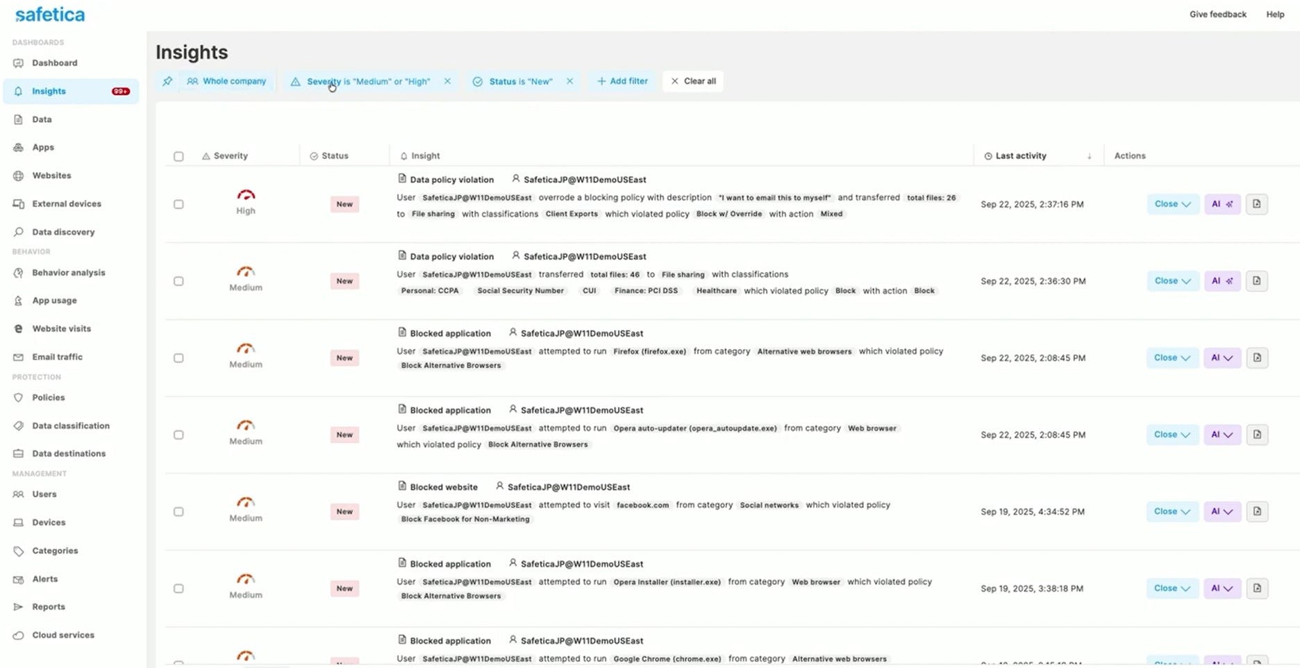 Safetica Software - Insights