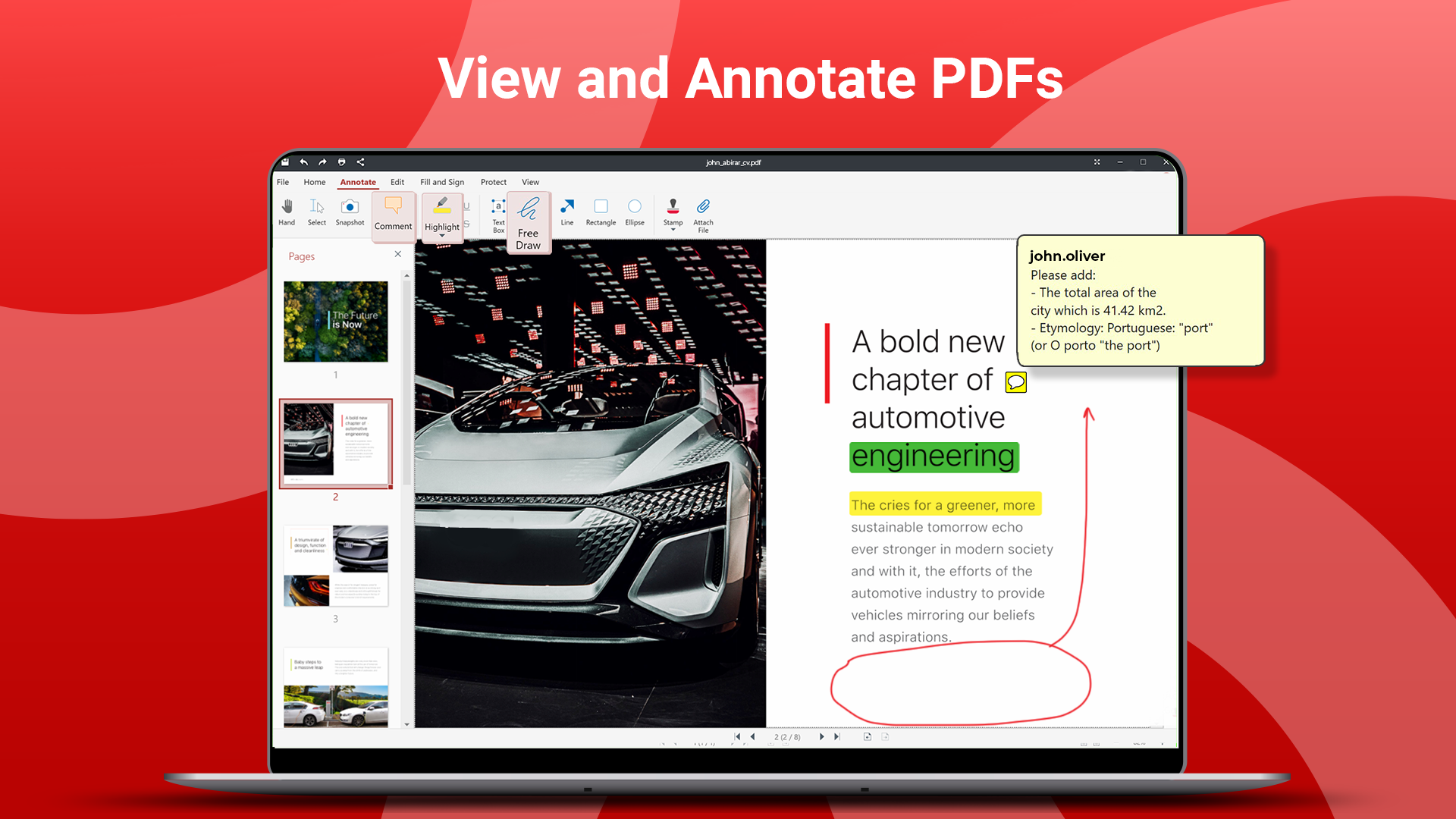 View and Annotate PDFs