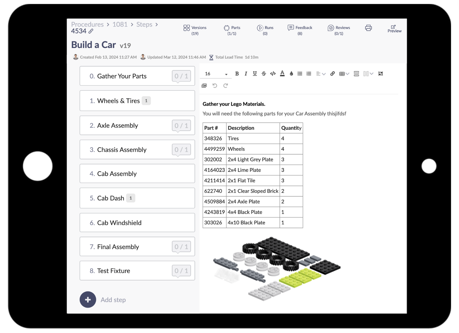 ION Software - Build digital and visual work instructions for technicians that provides them with the ability to add comments and issues with smart notifications so they can be addressed immediately.