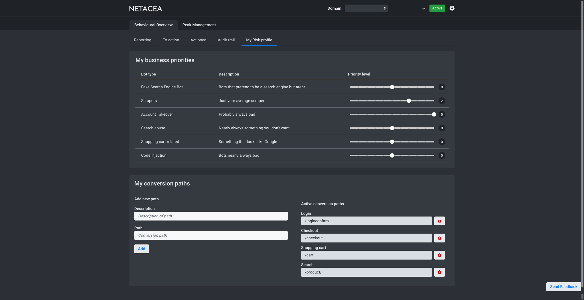 Netacea Bot Management Software - 3