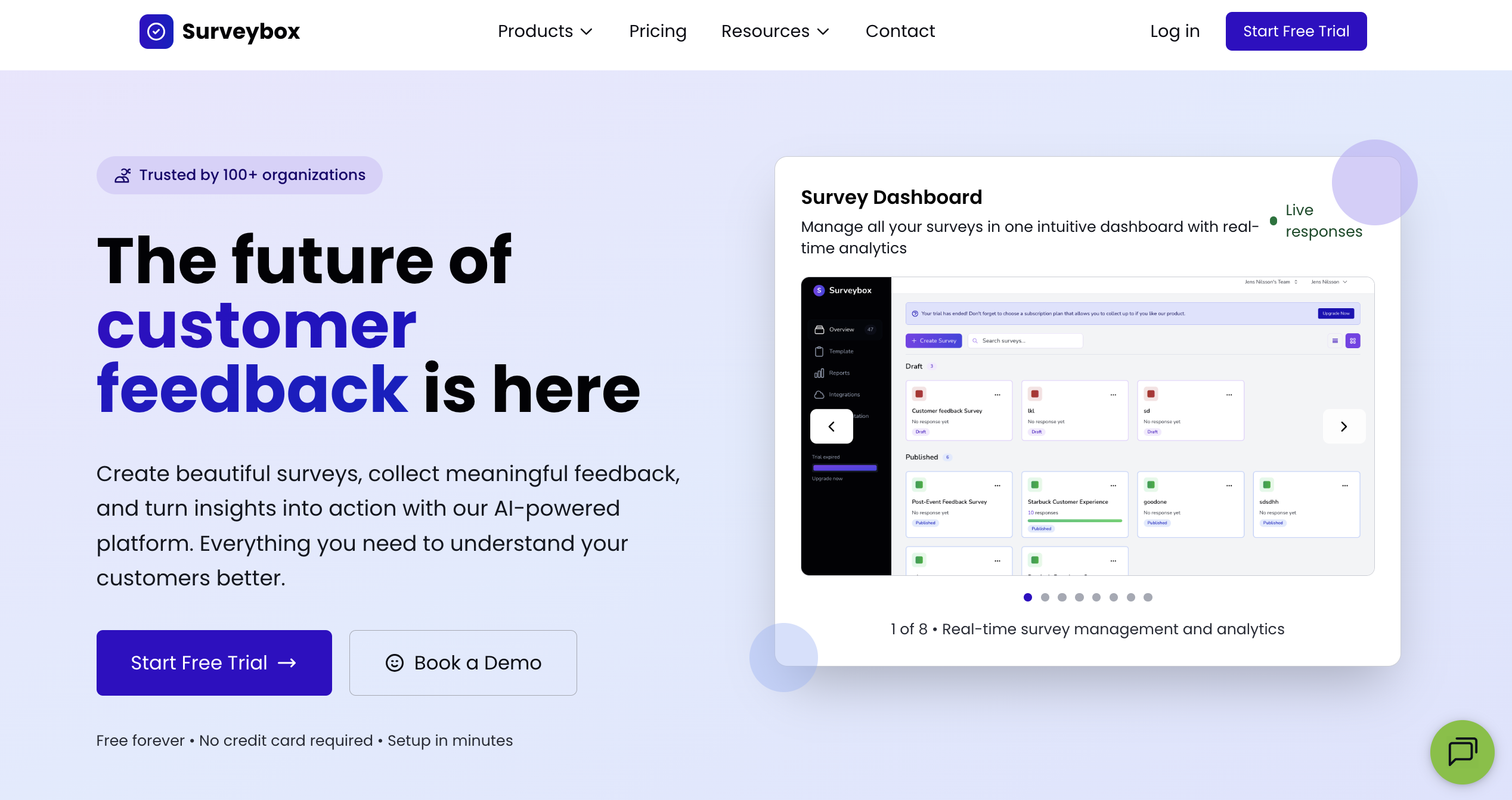 Surveybox screenshot: Surveybox.ai – Smarter Surveys, Powered by AI

Surveybox.ai is an AI-native survey and customer experience platform that makes it easy for businesses to create, send, and analyze surveys—all in one place.