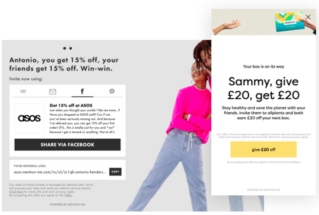 Mention Me Software - ASOS Referral Program