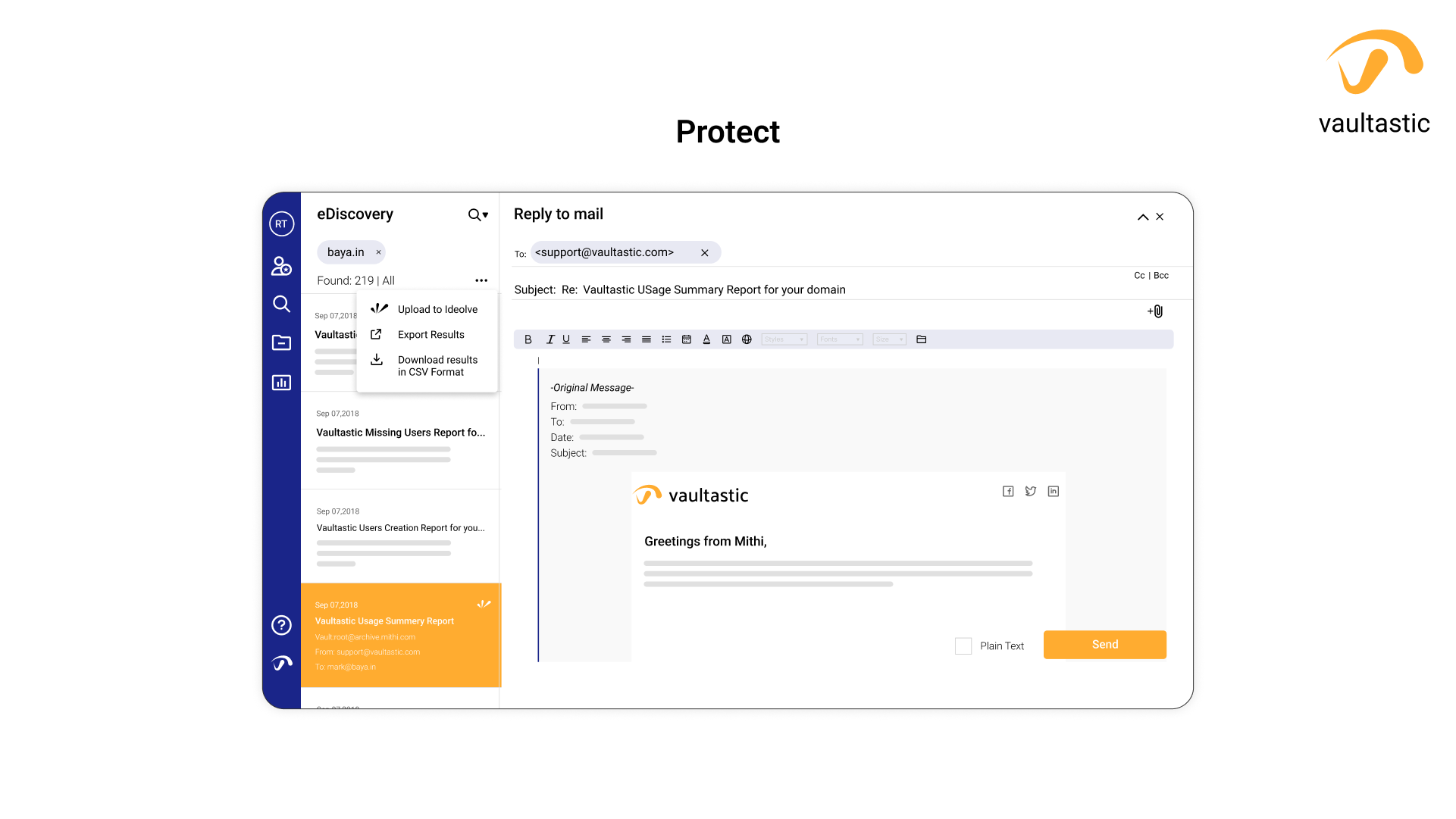 We designed Vaultastic to protect, discover, and activate data easily and fast
