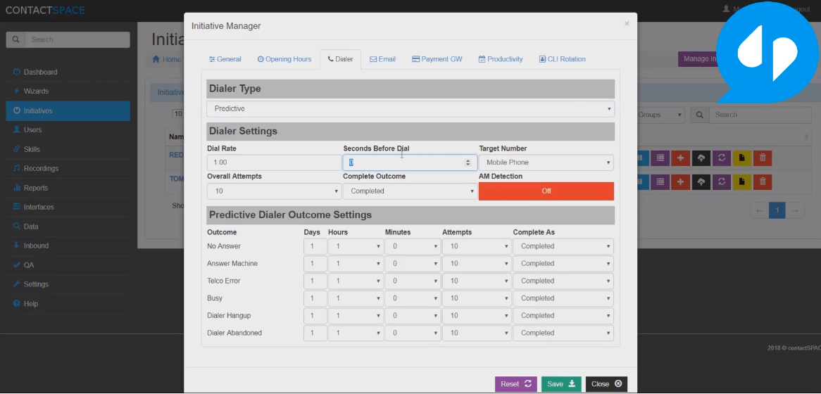 contactSPACE Software - contactSPACE smart dialler