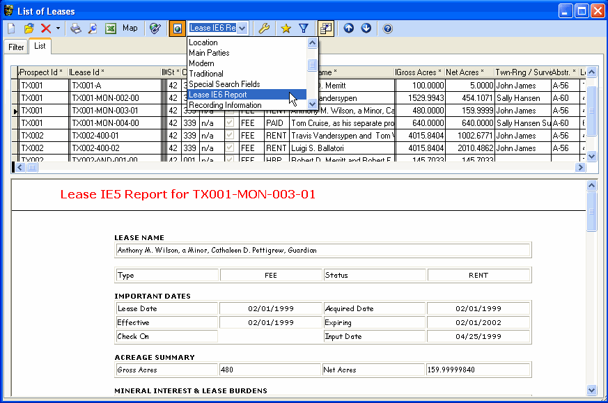 Visual LandPro 2000 Software - 5