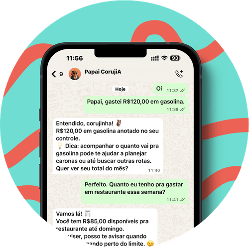 Papai CorujIA screenshot: Papai CorujIA WhatsApp chatbot