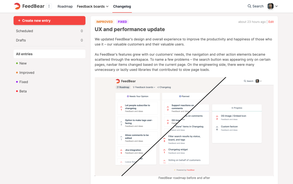 Feedbear Software - Changelog