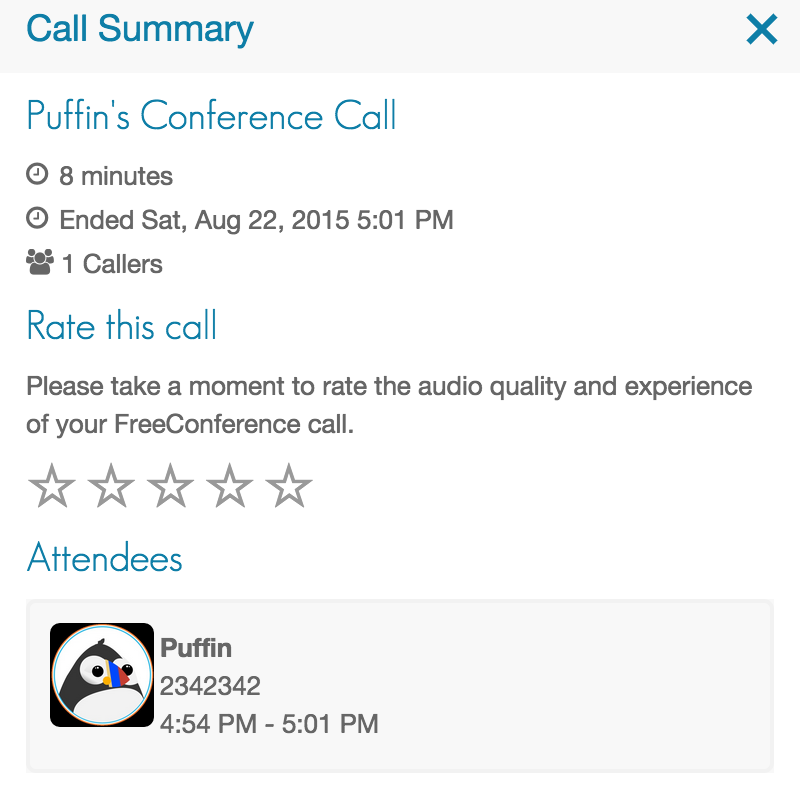 FreeConference call summary
